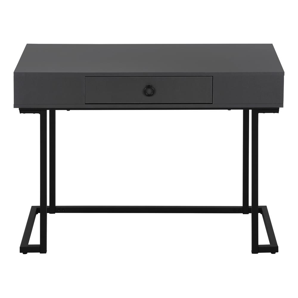 Start2Finish grey laminate computer desk with storage drawers, ideal for home office and laptop workspaces.