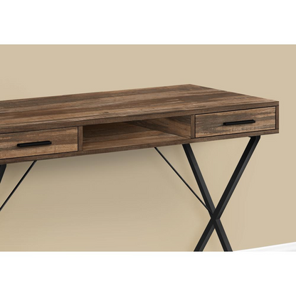 Start2Finish home office computer desk with storage drawers, shown in left and right setup, ideal for laptop and workspace organization.