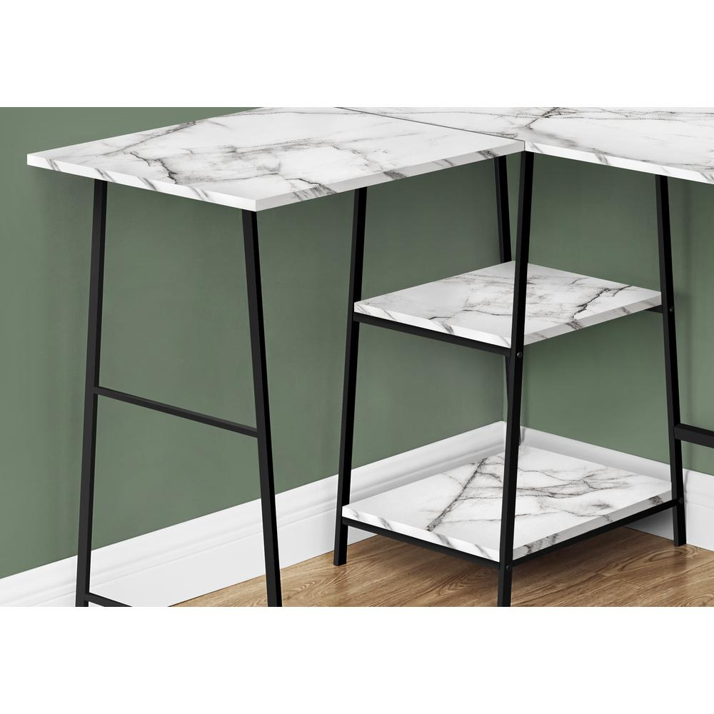 Start2Finish L-shaped computer desk for home office with corner design and storage shelves, measuring 48L for efficient workspace.