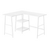 Start2Finish L-shaped computer desk with corner design and storage shelves, ideal for home office workspace.