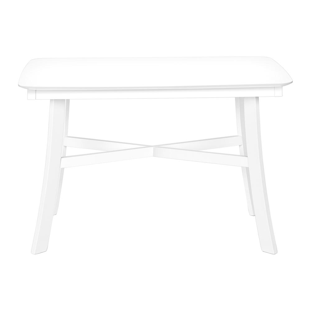Start2Finish 48-inch rectangular dining table in wood finish, ideal for small kitchens and dining rooms, sturdy furniture piece.