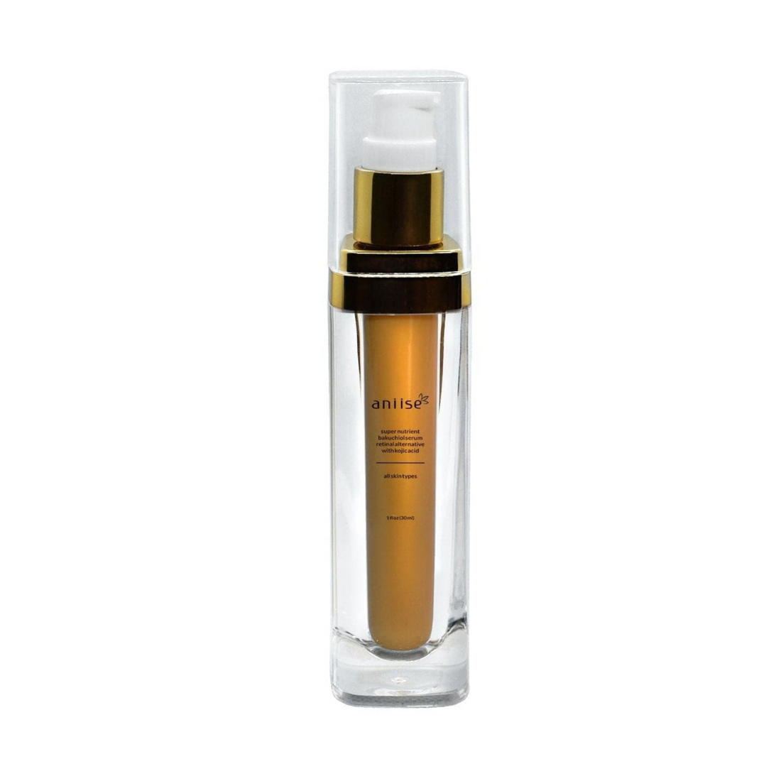 Start2Finish anti-aging bakuchiol serum in a glass bottle with dropper, promoting youthful skin as a natural retinol alternative.