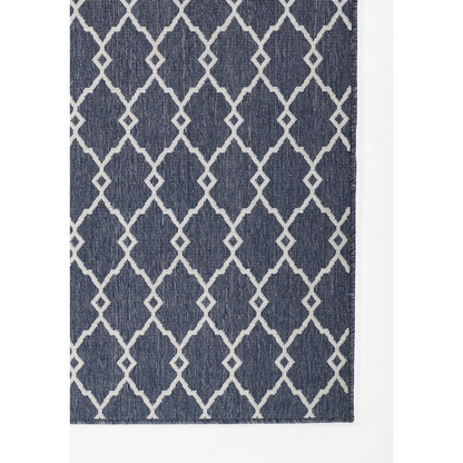 Start2Finish contemporary rectangle denim area rug, 5&