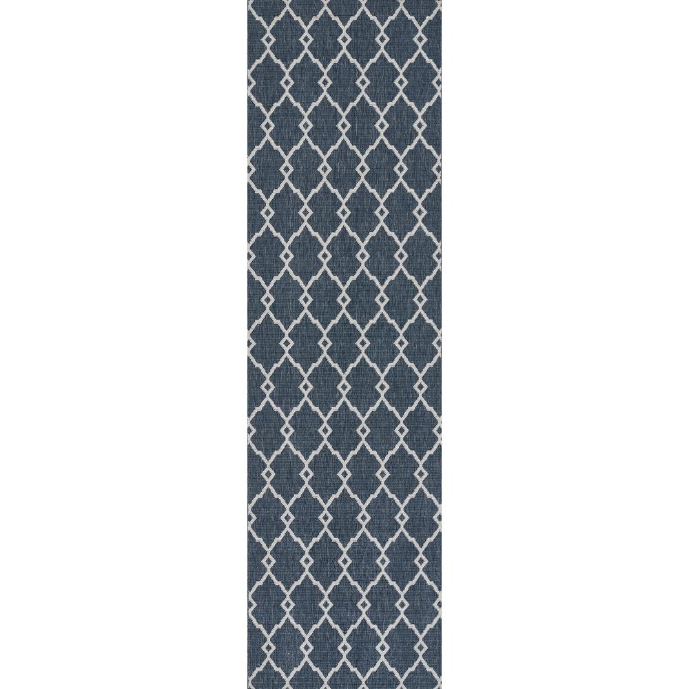 Contemporary rectangle denim area rug by Start2Finish, 5&