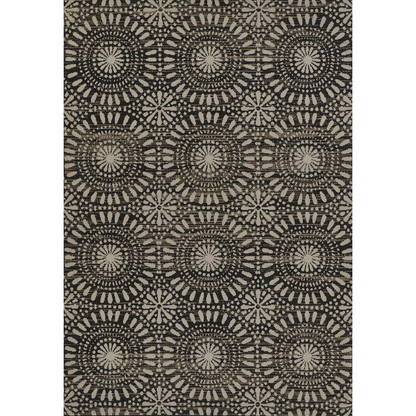 Transitional rectangle area rug in neutral tones from Start2Finish, measuring 6&