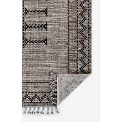 Contemporary black rectangle area rug by Start2Finish with 5&