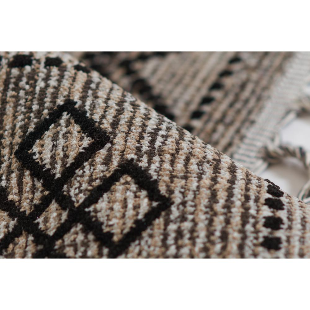 Contemporary black rectangle area rug by Start2Finish, 5&
