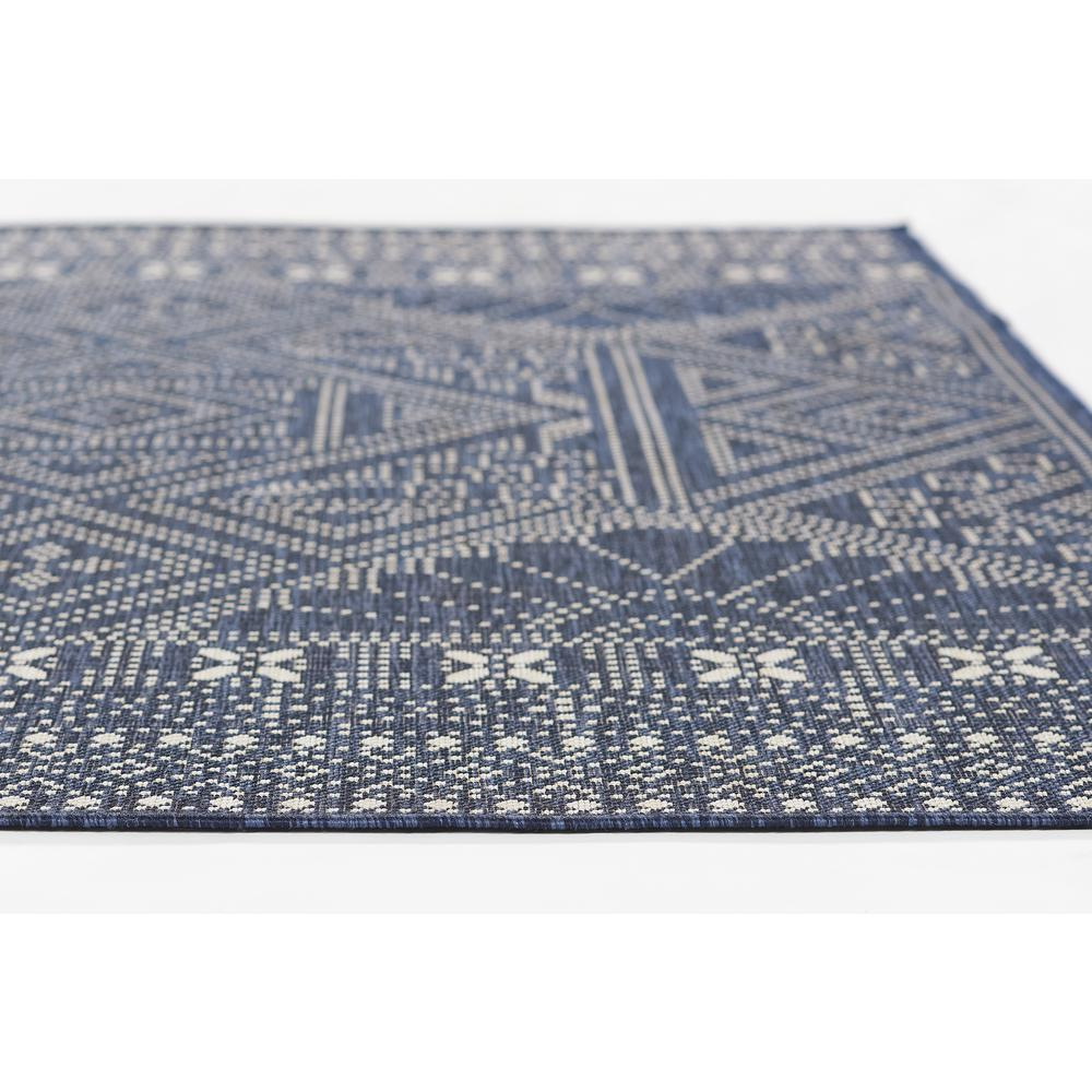 Start2Finish navy rectangular area rug in 8x10 feet with a modern transitional design, showcasing a stylish and durable home decor piece.