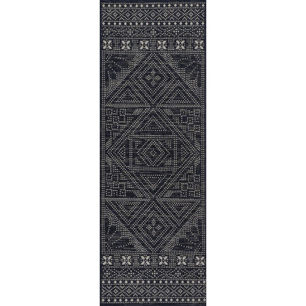 Start2Finish navy transitional rectangle area rug, 8&