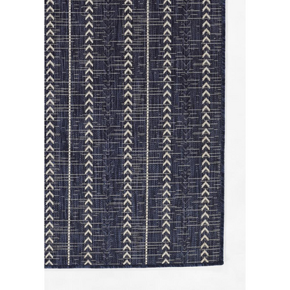 Navy transitional rectangle area rug by Start2Finish, 6&