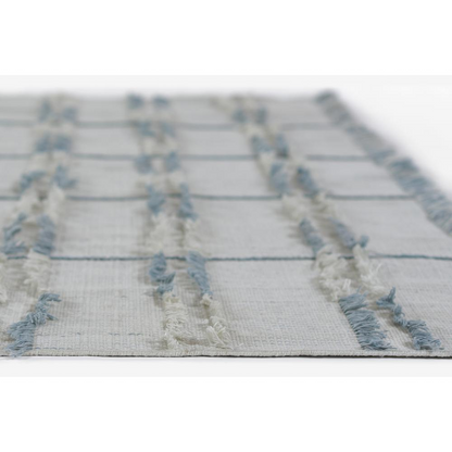 Blue contemporary rectangle area rug by Start2Finish, 3&