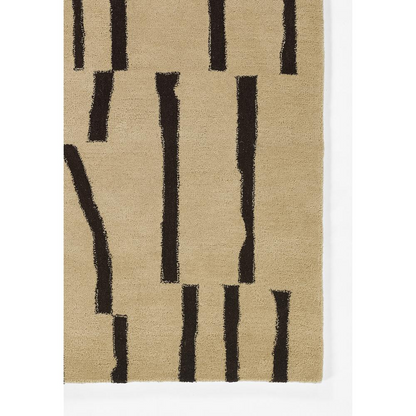 Start2Finish contemporary ivory rectangle area rug measuring 3&