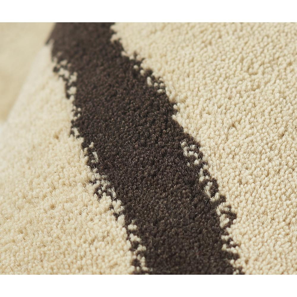 Contemporary ivory rectangle area rug from Start2Finish, 3&