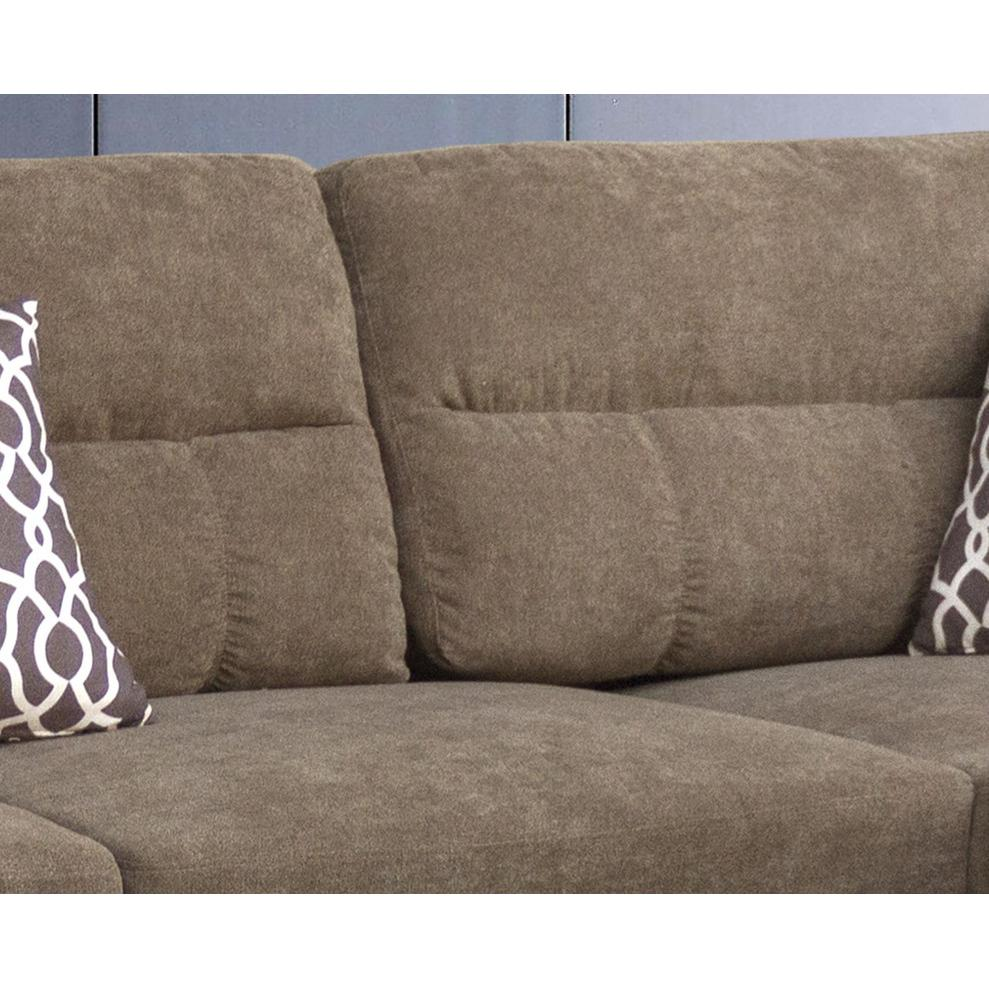 Start2Finish fabric sectional sofa with right-facing chaise and storage ottoman, modern furniture for living room comfort.