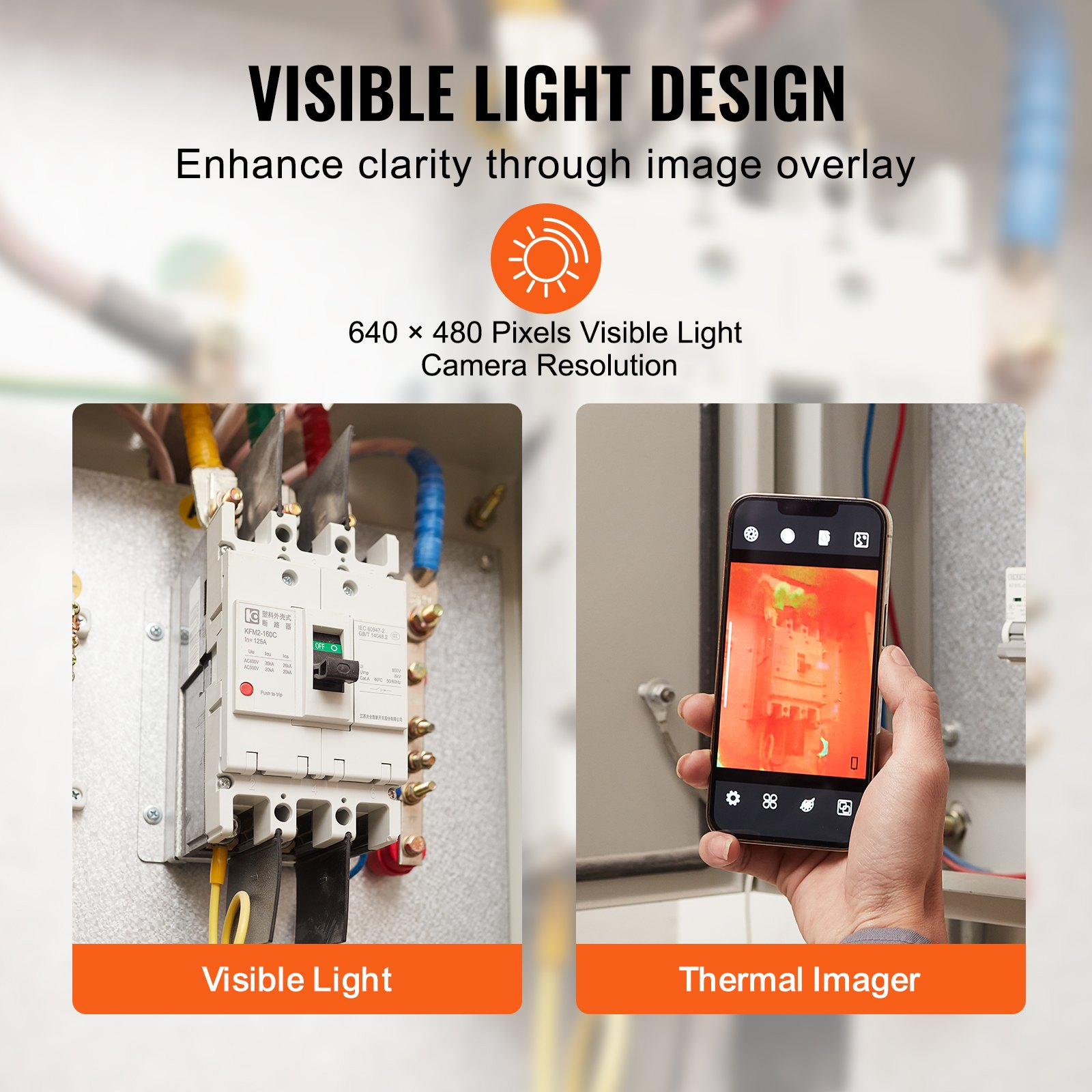 Start2Finish thermal imaging camera for smartphones with high-resolution IR, wireless WiFi, visual camera, and 25Hz refresh rate.