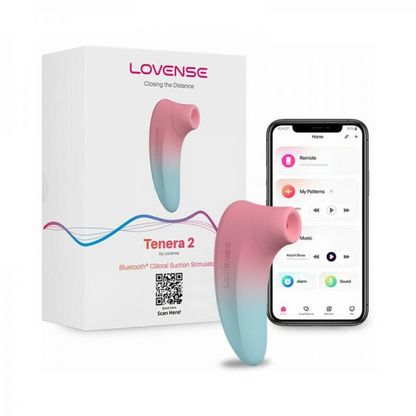 Lovense Tenera 2 adult product by Start2Finish, showcasing the sleek, flexible design of the adult toy on a neutral background.