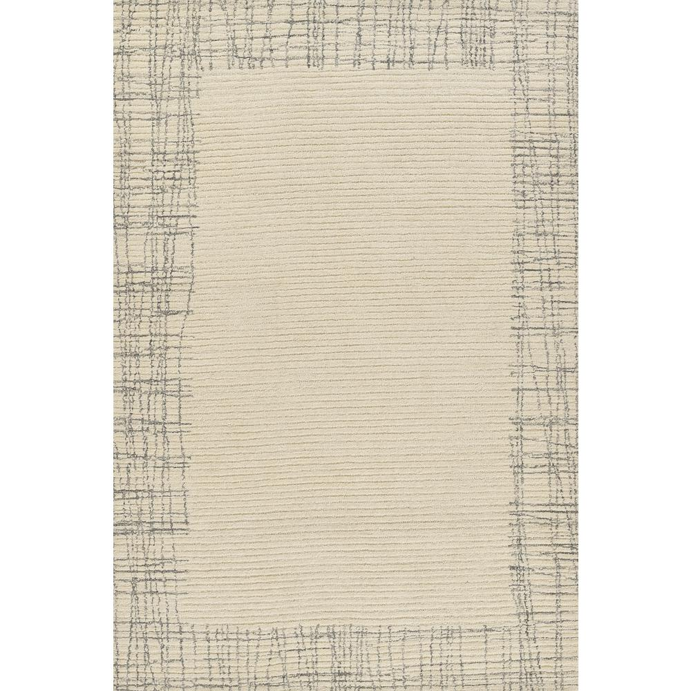 Start2Finish ivory rectangle area rug measuring 5x8 feet with a contemporary design and subtle pattern on soft fabric.