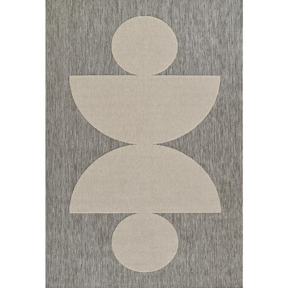 Start2Finish contemporary grey rectangle area rug, 5&
