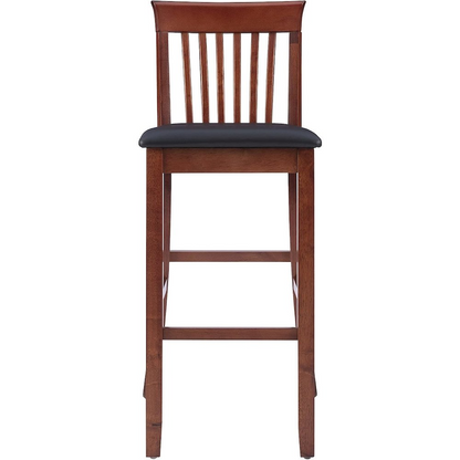 Start2Finish Triena 30-inch Craftsman Bar Stool with wooden seat and metal frame, ideal for kitchen or bar area.