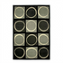 Start2Finish Terra Checkers area rug in black, grey, and ivory with a checkerboard pattern, measuring 7&