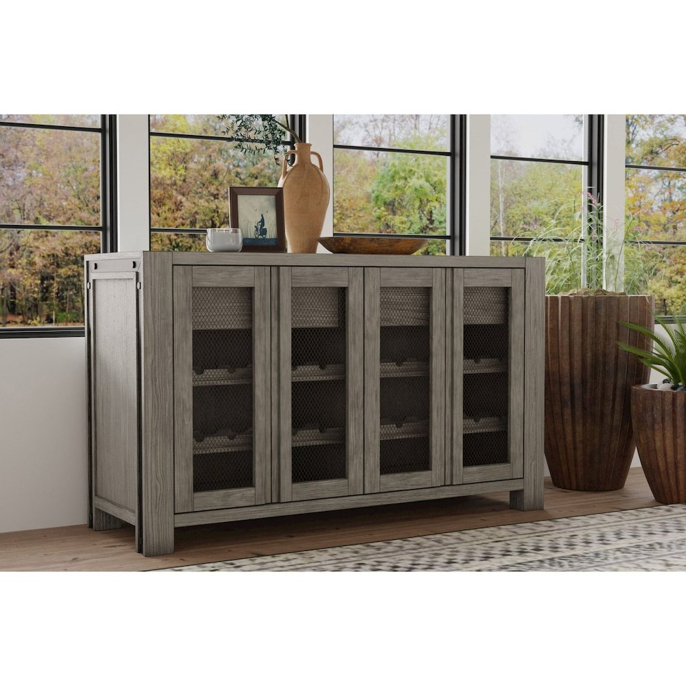 Start2Finish Fallon sideboard furniture with sleek wood finish, featuring multiple storage compartments and modern design.
