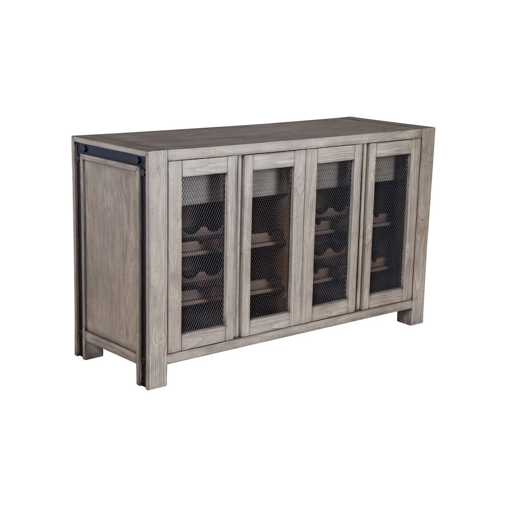 Start2Finish Fallon sideboard with sleek wood finish, featuring multiple storage compartments and modern design.