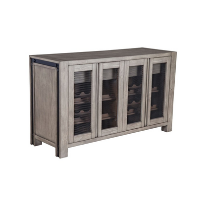 Start2Finish Fallon sideboard with sleek wood finish, featuring multiple storage compartments and modern design.