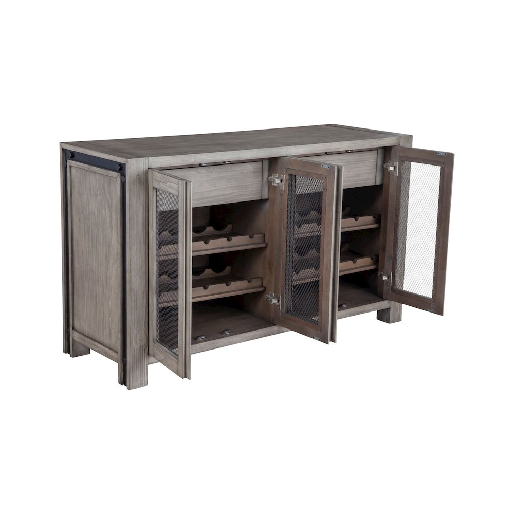 Start2Finish Fallon Sideboard furniture with sleek wood finish, featuring multiple drawers and cabinet doors for stylish storage.