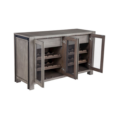 Start2Finish Fallon Sideboard furniture with sleek wood finish, featuring multiple drawers and cabinet doors for stylish storage.