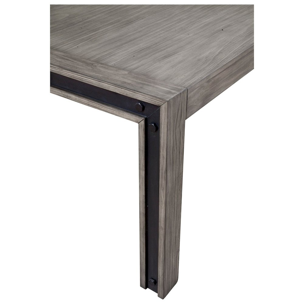 Start2Finish Fallon dining table with a sleek wooden surface and modern design, shown in a stylish dining room setting.