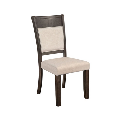 Start2Finish Brayden set of 2 side chairs with wooden legs and cushioned seats, ideal for dining or casual seating.