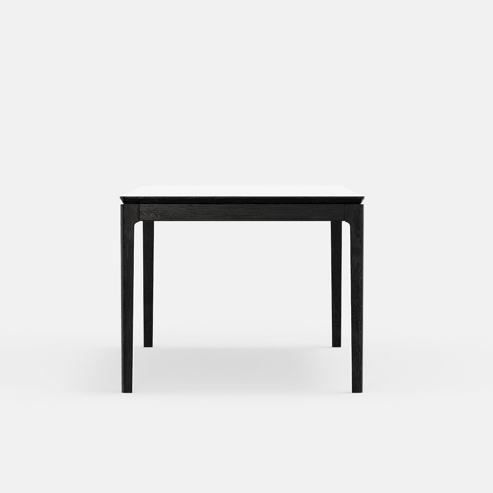 Vintage black Cove rectangular dining table by Start2Finish, showcasing a sturdy wooden furniture piece with a sleek, modern design.
