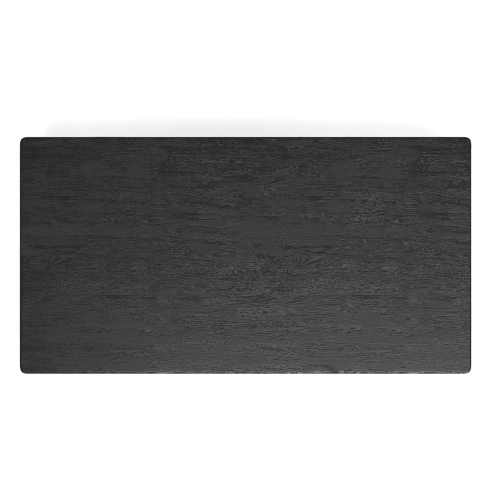 Start2Finish Cove rectangular dining table in vintage black wood with sturdy legs and smooth tabletop, ideal for modern dining rooms.