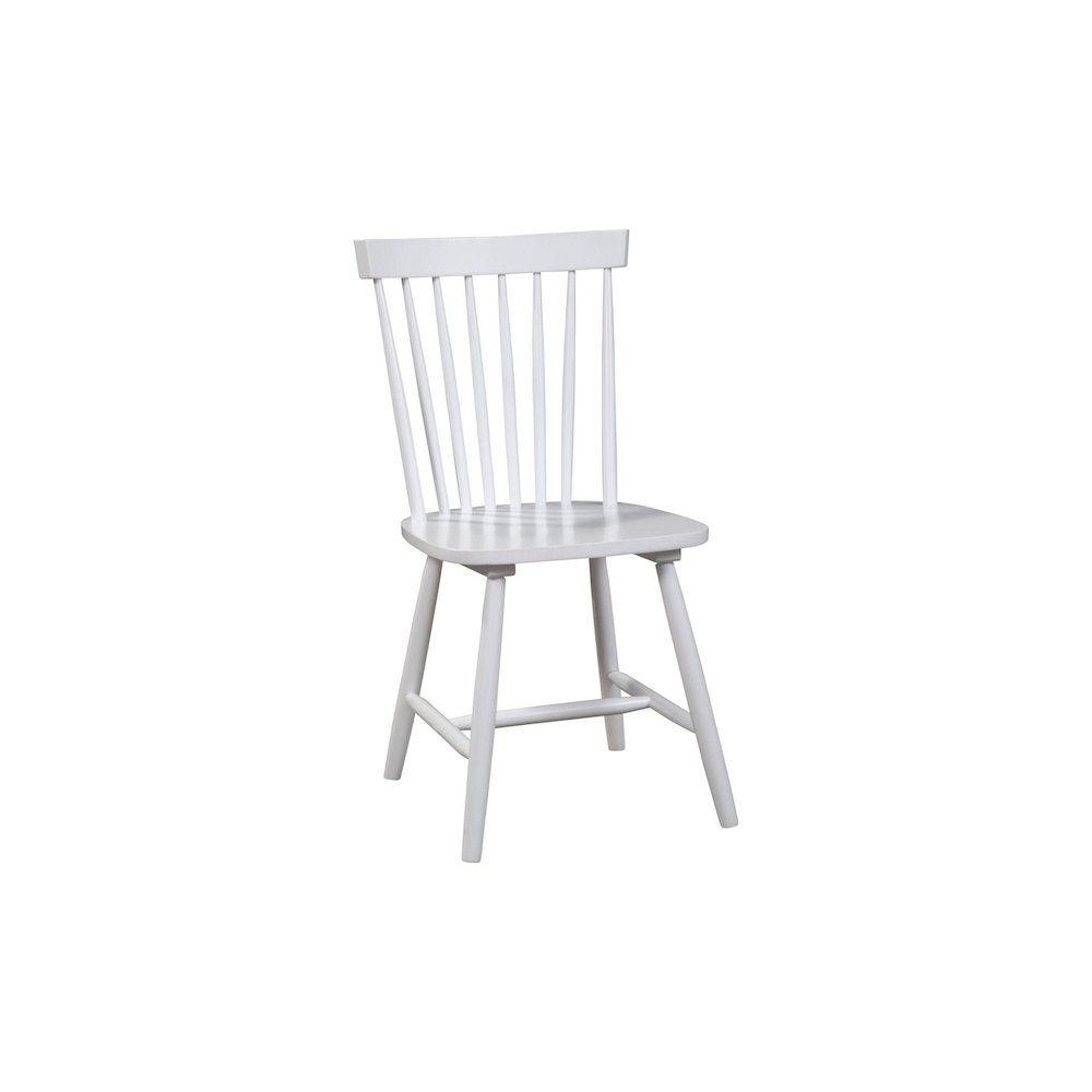 Set of 2 white Lyra side chairs by Start2Finish, featuring modern furniture design with sleek, minimalist legs and comfortable seats.