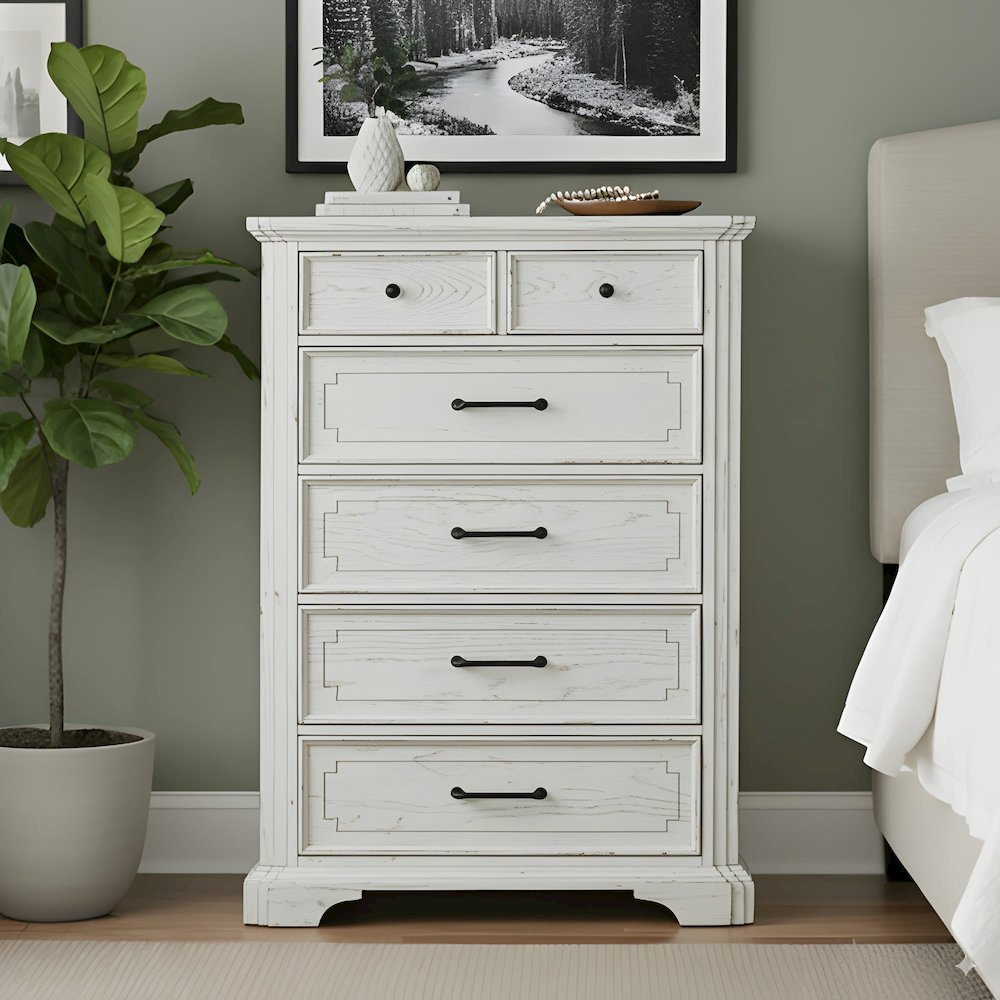 Start2Finish Clara Chest furniture with a sleek wooden finish and multiple drawers for stylish storage.