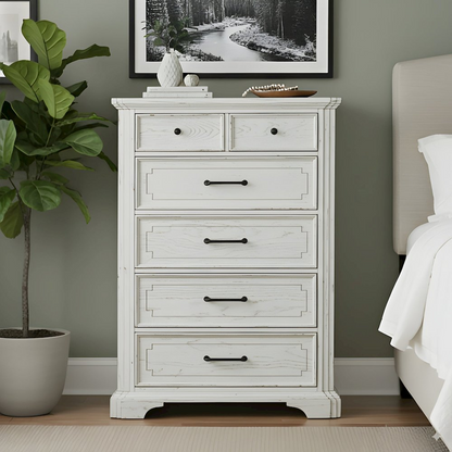 Start2Finish Clara Chest furniture with a sleek wooden finish and multiple drawers for stylish storage.