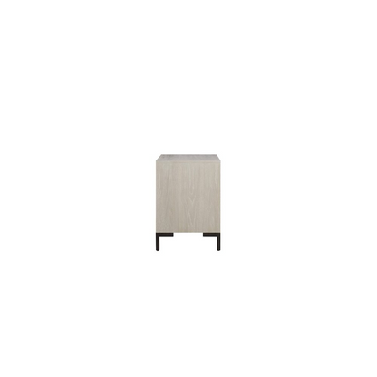 Start2Finish Bradley Nightstand with drawer and open shelf, dark wood finish, modern bedroom furniture piece.