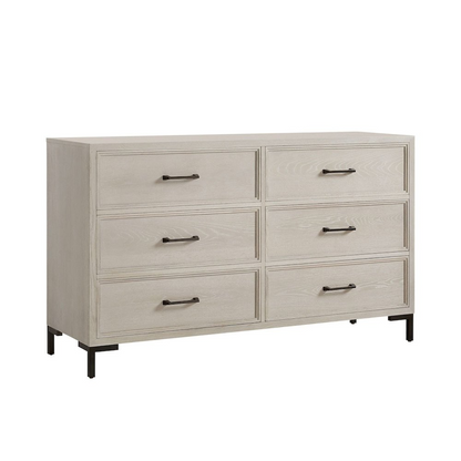 Start2Finish Bradley Dresser with six spacious drawers and a modern wood finish, ideal for bedroom storage and organization.