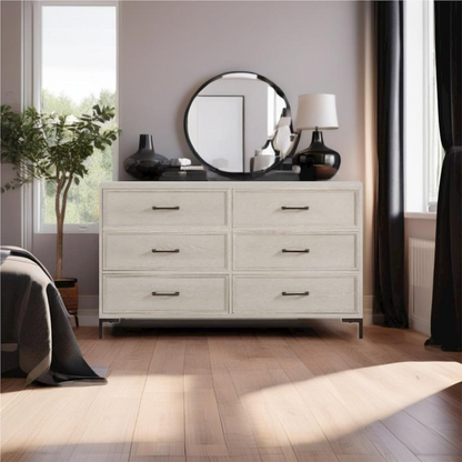 Start2Finish Bradley Dresser with multiple drawers and modern wooden finish, showcasing its sleek, functional bedroom storage design.