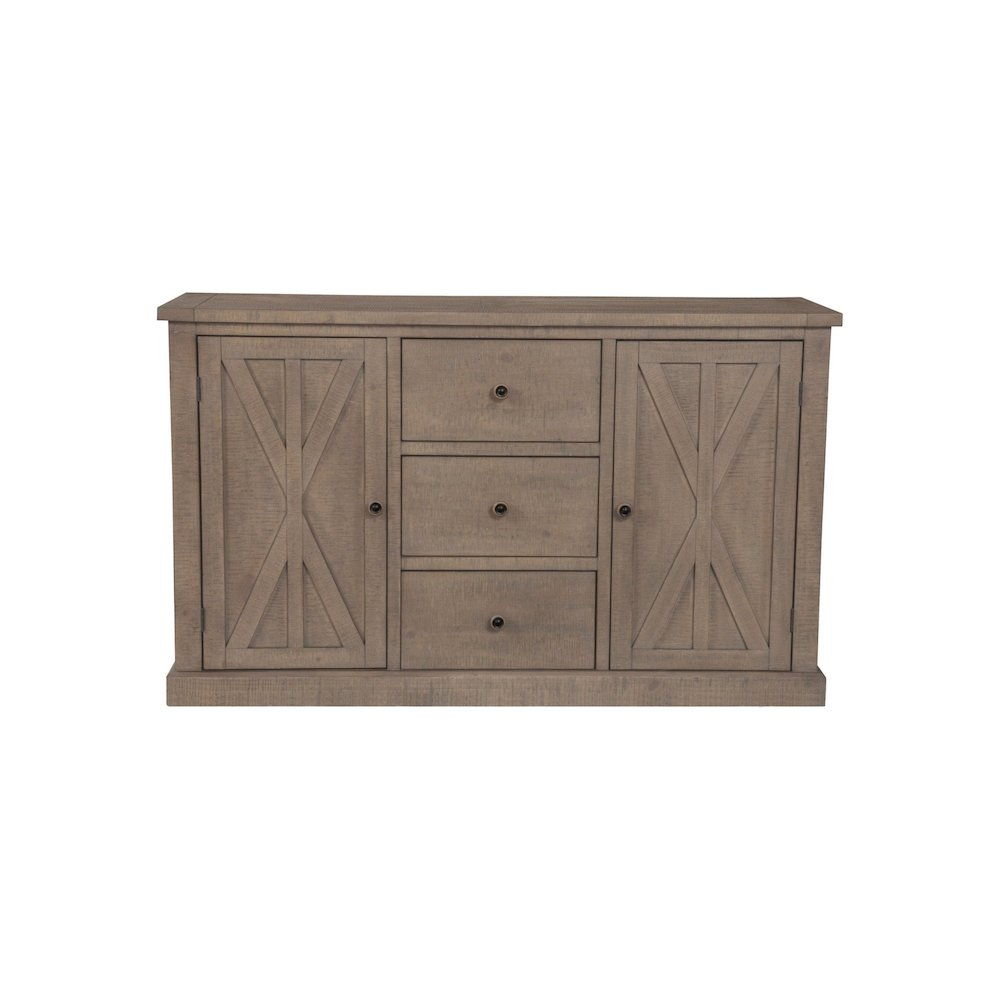 Start2Finish Arlo sideboard furniture with sleek wood finish and modern design, featuring multiple drawers and cabinet doors.