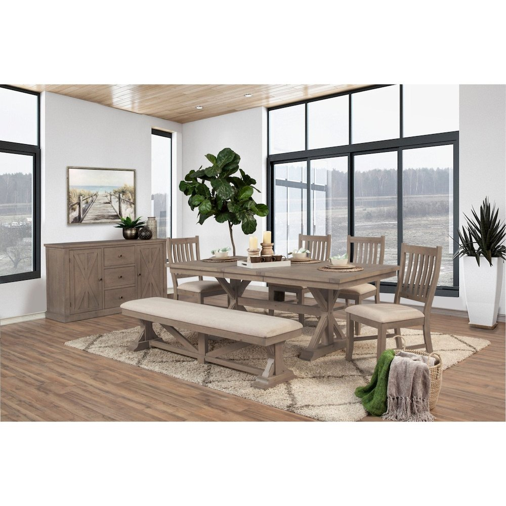 Start2Finish Arlo sideboard furniture with sleek wooden finish and modern design, featuring storage cabinets and drawers.