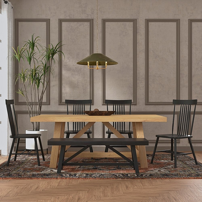 Black Eleanor side chair by Start2Finish with a sleek design, featuring a cushioned seat and modern wooden legs.