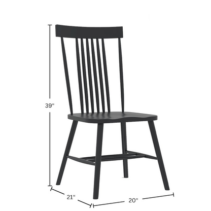 Black Eleanor Side Chair by Start2Finish featuring a sleek, modern design with a cushioned seat and stylish metal legs.