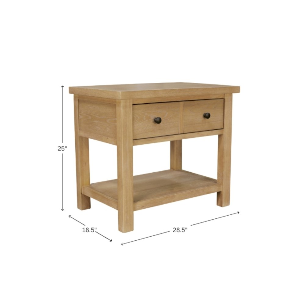 Start2Finish Emilia one drawer nightstand showing wooden finish and sleek design, with a single drawer and modern furniture style.