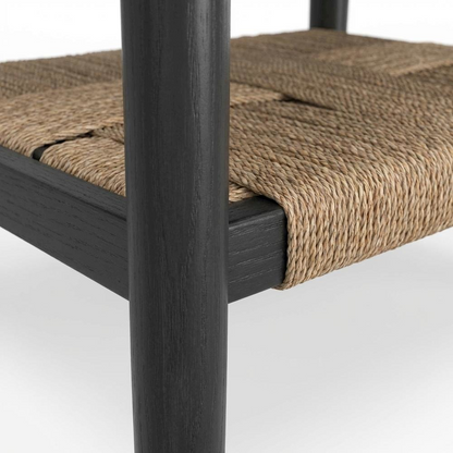 Start2Finish Cleo Nightstand in charcoal gray with sleek drawers, modern furniture piece for bedroom storage.