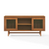 Start2Finish Dempsey record player cabinet with built-in vinyl storage, showcasing a stylish wooden furniture piece with record and vinyl slots.