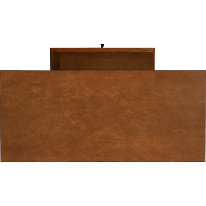Start2Finish Charlotte Desk, a modern wooden furniture piece featuring a spacious workspace with clean lines and a sturdy design.