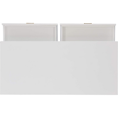 Peggy White Writing Desk by Start2Finish with clean lines and a spacious tabletop for home office or study use.