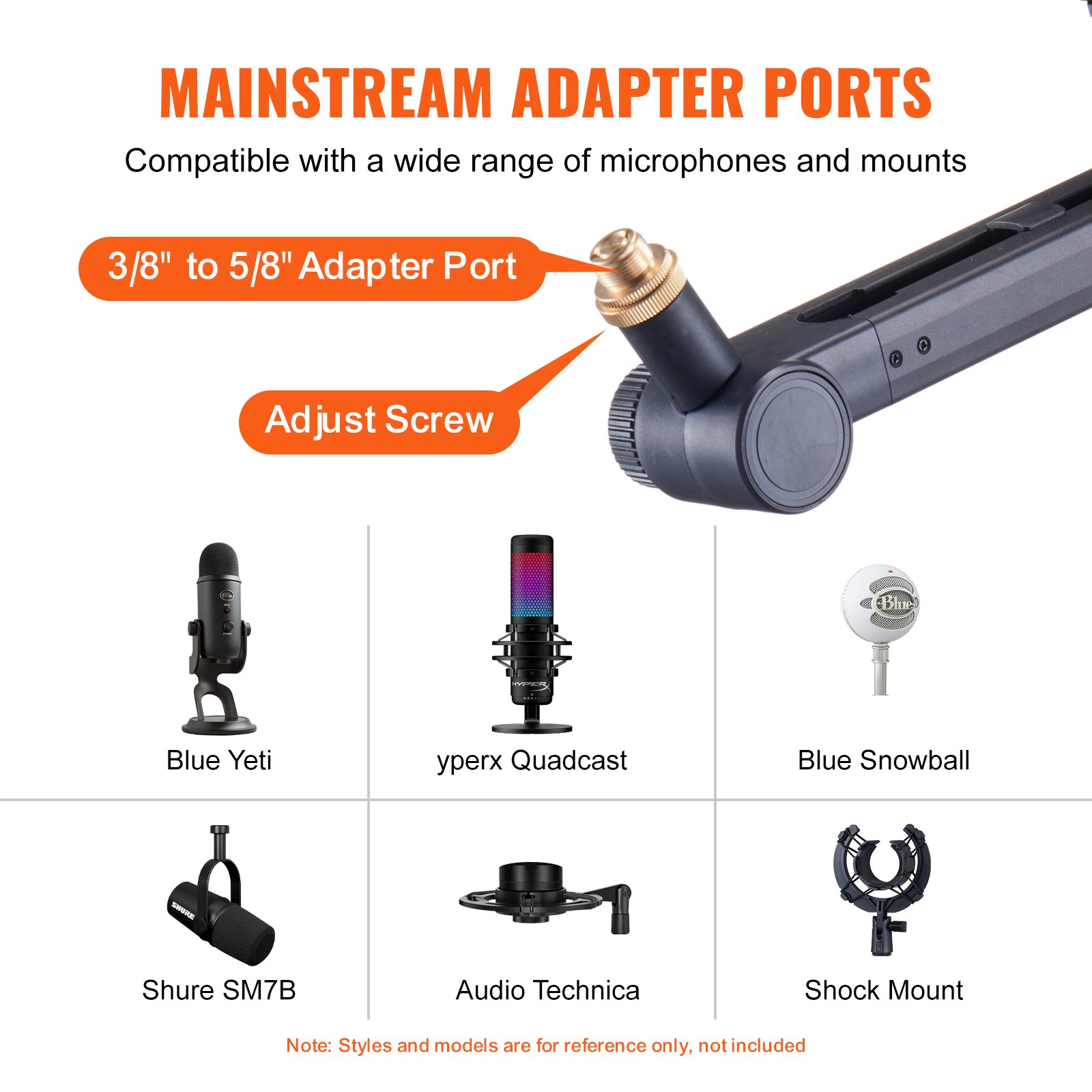 Start2Finish VEVOR desk-mounted microphone arm with flexible 360° rotation, adjustable stand, and headphone holder for Blue Yeti, Hyperx.