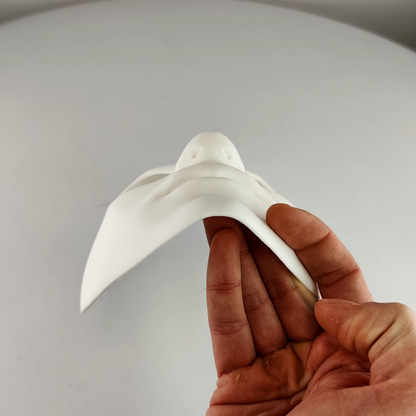 3D printed faceless phantom horror mask from Start2Finish, featuring a stealth assassin sci-fi villain design for Halloween costumes.